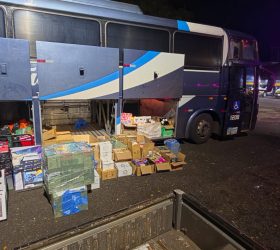 PM Rodoviária apreende R$ 850 mil em eletrônicos e mercadorias sem documentação fiscal no interior