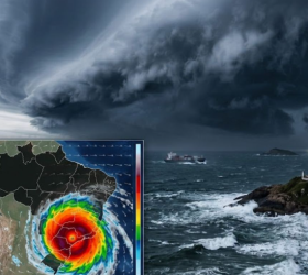 Ciclone extratropical pode evoluir para ciclone bomba e aumenta risco de temporais no Sul