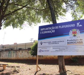 Prefeitura de Sorocaba inicia implantação de playground e iluminação em praça na Vila Hortência