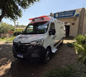 Frota da saúde recebe nova ambulância em Cordeirópolis