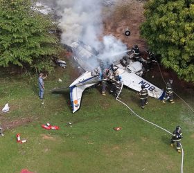 Queda de avião em Marília deixa dois mortos e um ferido em estado grave