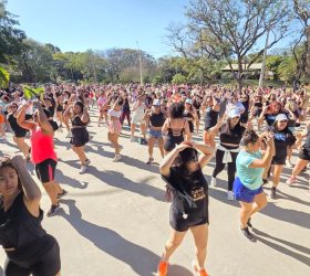 No próximo final de semana tem aulão de fitdance na Lagoa do Taquaral, em Campinas