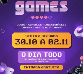 Feira de games reúne jogos retrô, consoles e itens de colecionador no Pátio Limeira Shopping