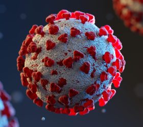 disease cells Coronavirus outbreak and covid-19 influenza background. Flu strain danger cases pandemic health risk. medical concept. 3D illustration