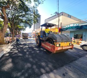 Reorganização na Toledo Barros: praça recebe faixas elevadas de pedestres e novas vagas de estacionamento